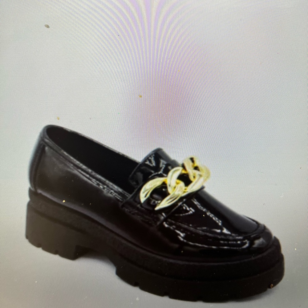 Qupid chain black loafer